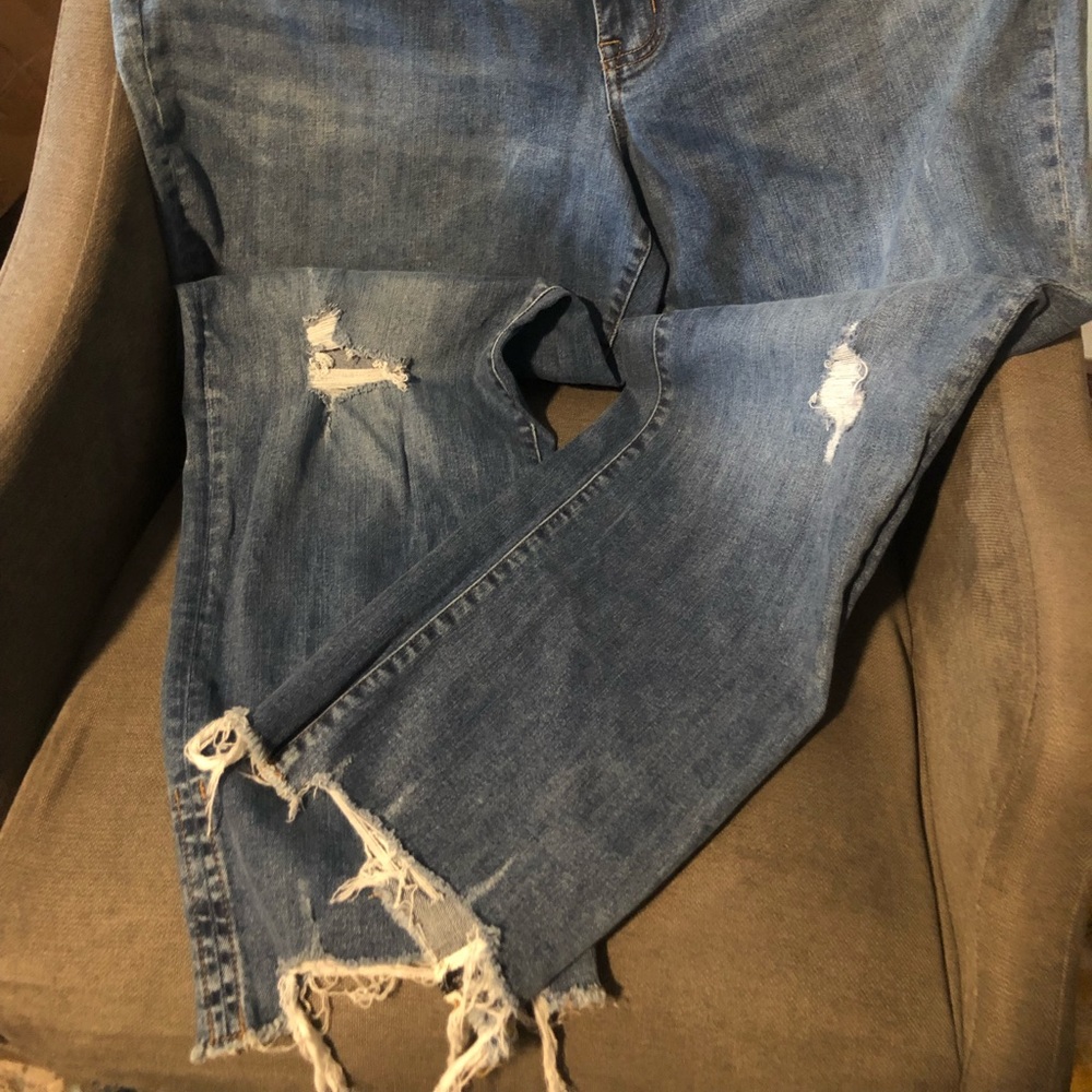 Maurices mid rise distressed jeans